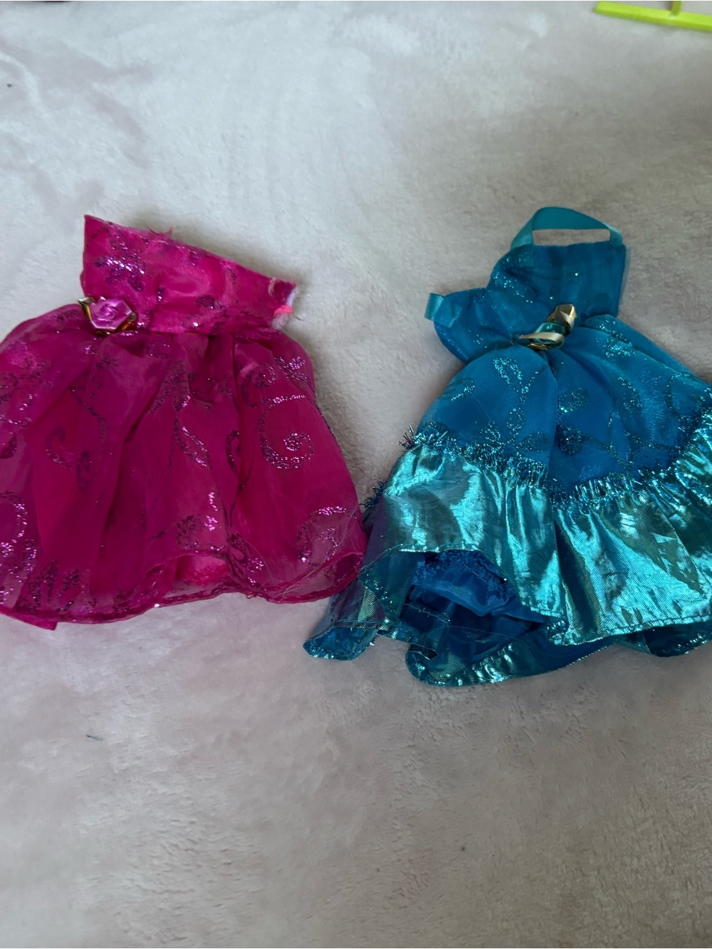 Kids Sparkle Party Dress Costume in Hot Pink and Teal